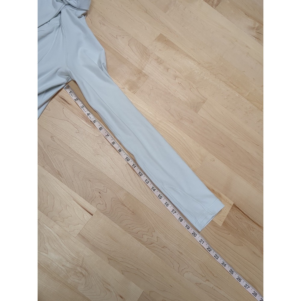Lululemon Ready To Rulu Wrap Cardigan Snap Ocean Mist Size 8 Gray Blue - Picture 11 of 12